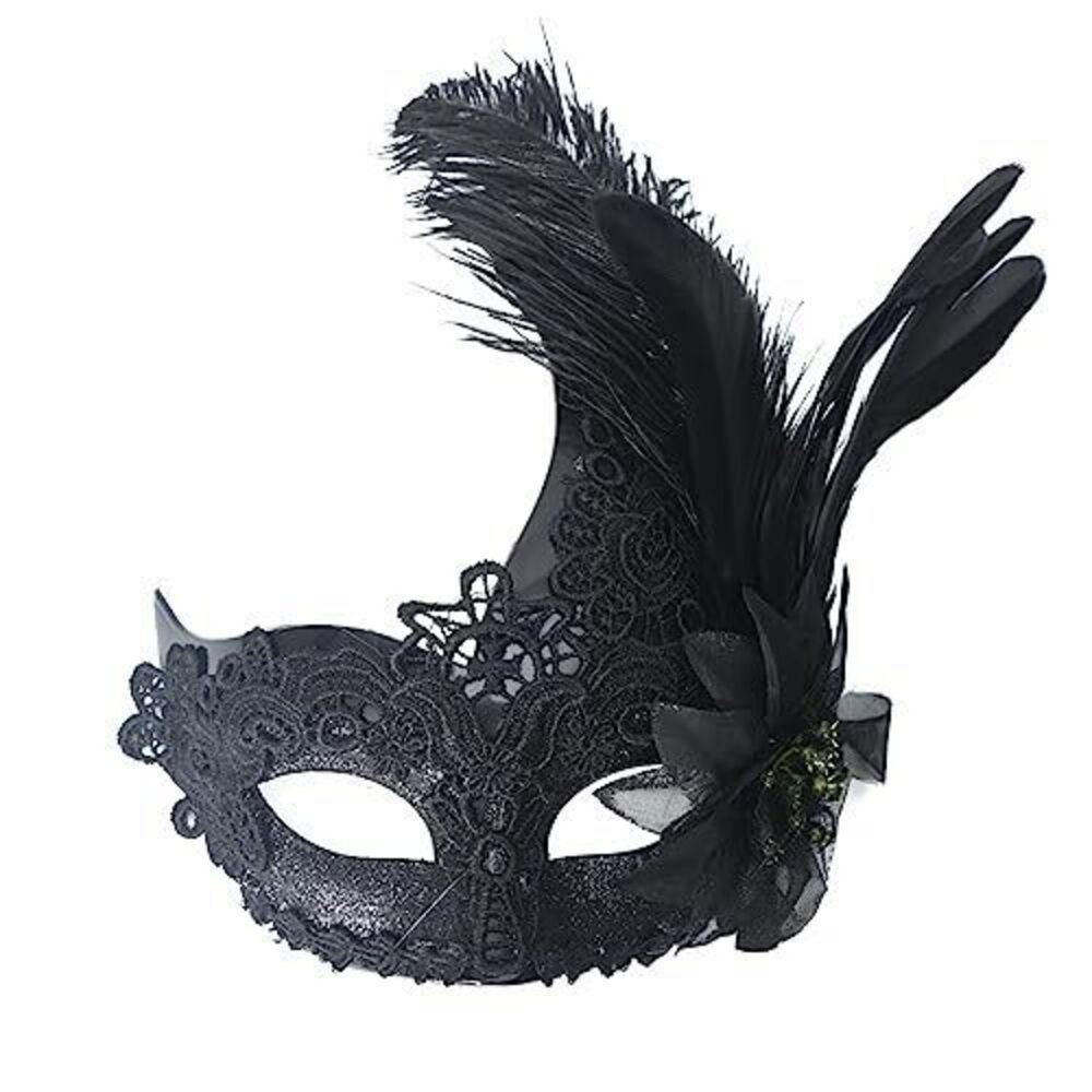8486 Masquerade Mask - Flower Mardi Gras Halloween Prom Ball Party Mask